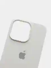 Белый чехол силиконовый Silicone Case для iPhone 13 Pro