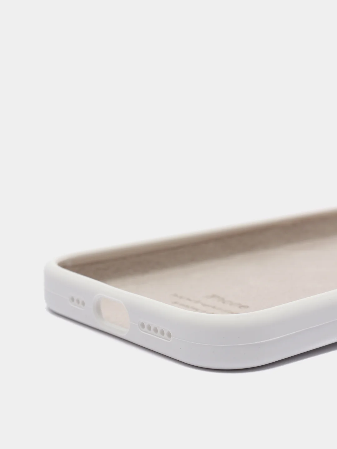 Белый чехол силиконовый Silicone Case для iPhone 13 Pro