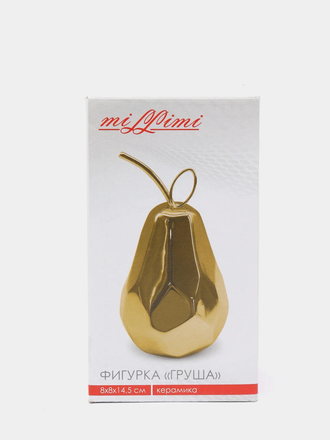 Золотой фигурка "Груша", 8х8х14,5 см, керамика, 2 цвета