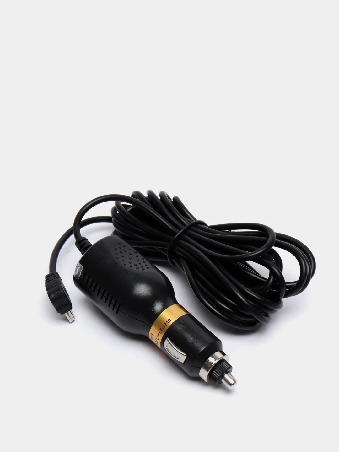 Черный адаптер автомобильный miniUSB