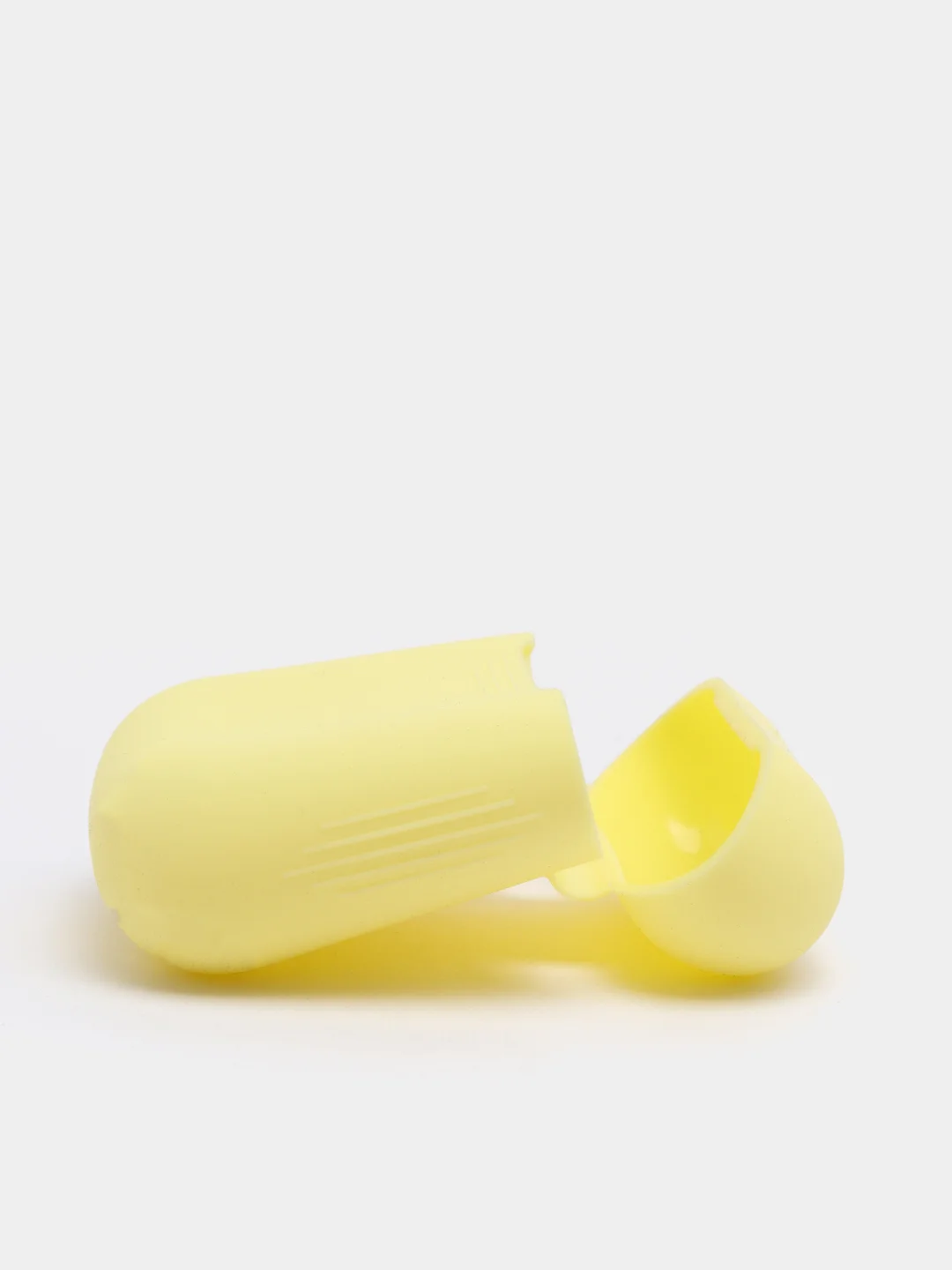 Желтый силиконовый чехол для наушников AirPods 1, 2