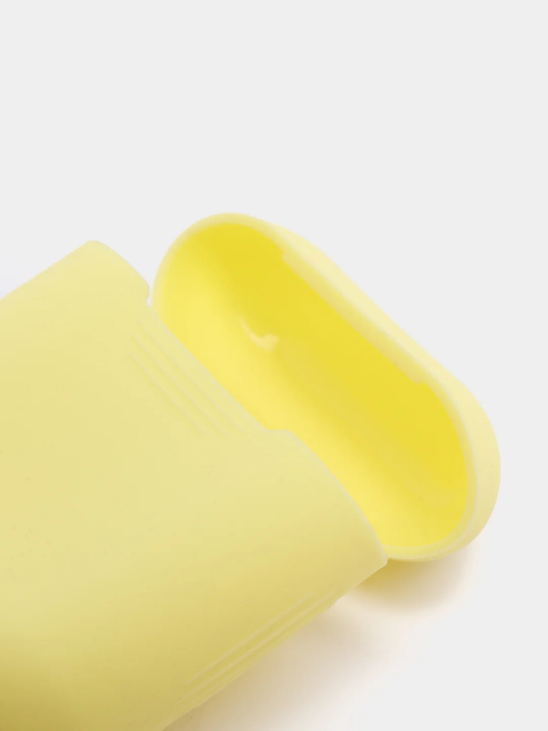 Желтый силиконовый чехол для наушников AirPods 1, 2