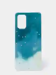 Тёмно-бирюзовый чехол для Samsung A52, A32, A51, акваблеск