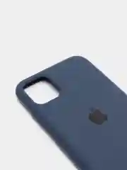 Синий меланж чехол для IPhone 11, 11 pro, 12 / 12 pro, силиконовый