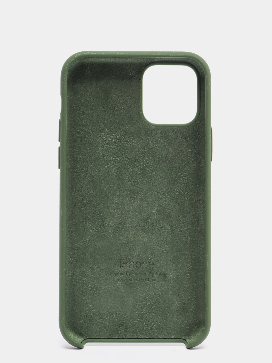 Тёмно-зелёный чехол для IPhone 11, 11 pro, 12 / 12 pro, силиконовый