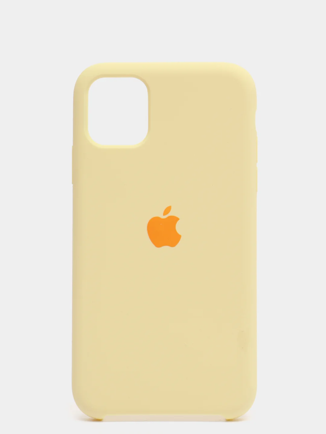 Светло-жёлтый чехол для IPhone 11, 11 pro, 12 / 12 pro, силиконовый