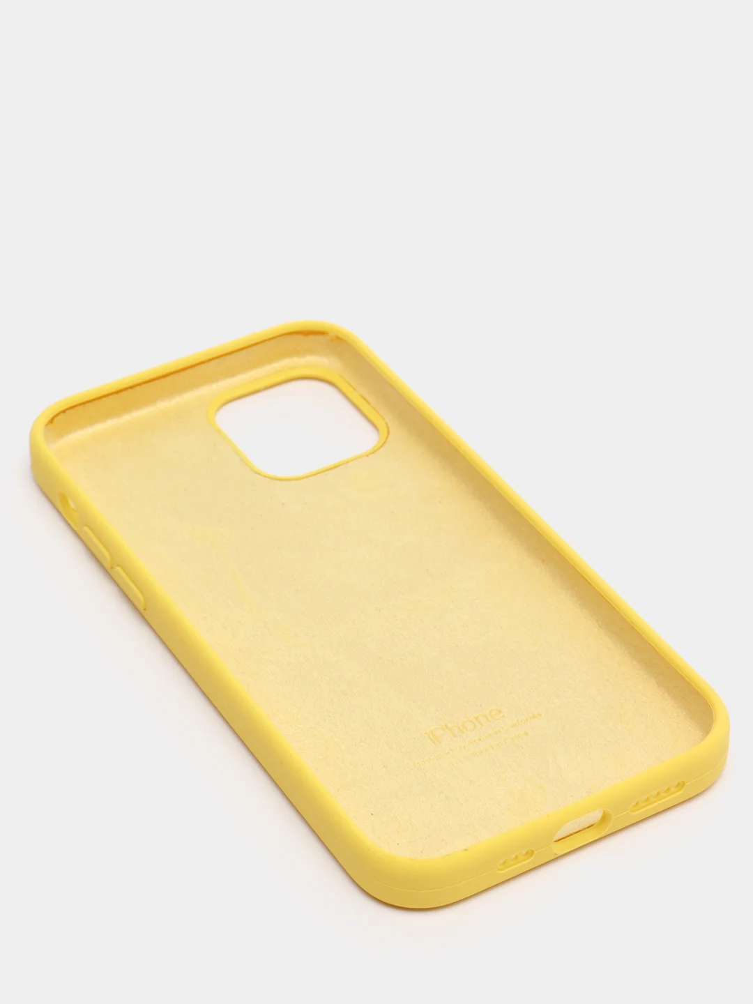 Желтый чехол для IPhone 11, 11 pro, 12 / 12 pro, силиконовый