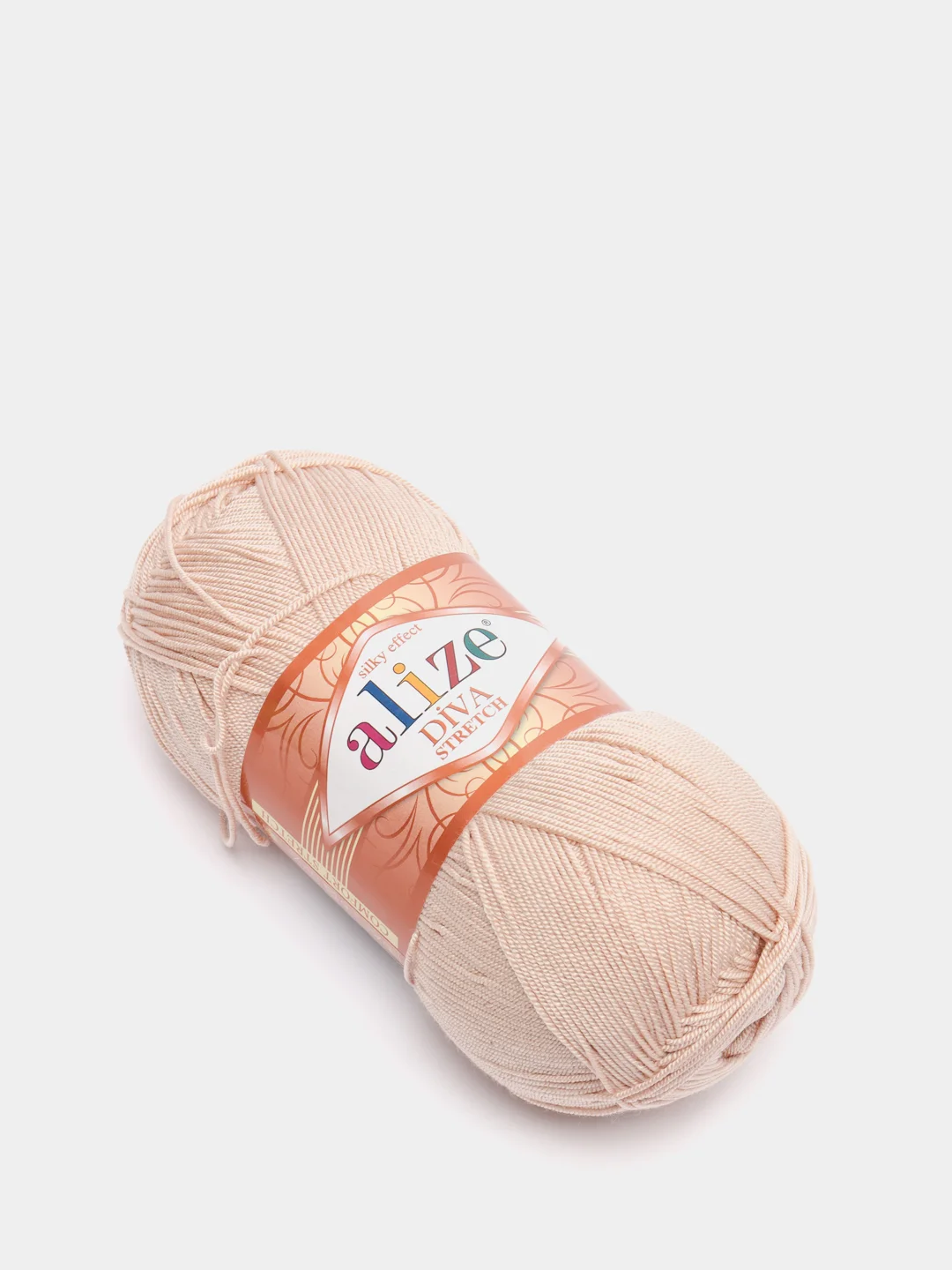 Пудровый пряжа Alize Diva Stretch 92% Микрофибра 8% Эластик 100г 400м