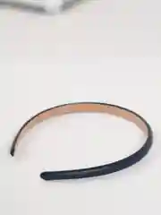 Ободок для волос из кожи / Ободок для волос синий / Ободок кожа