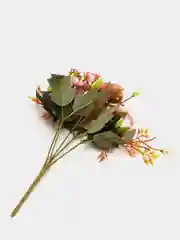 Розовый искусственные цветы Камелии, букет, пионы, розы, ранункулюсы, осока, растения, зелень
