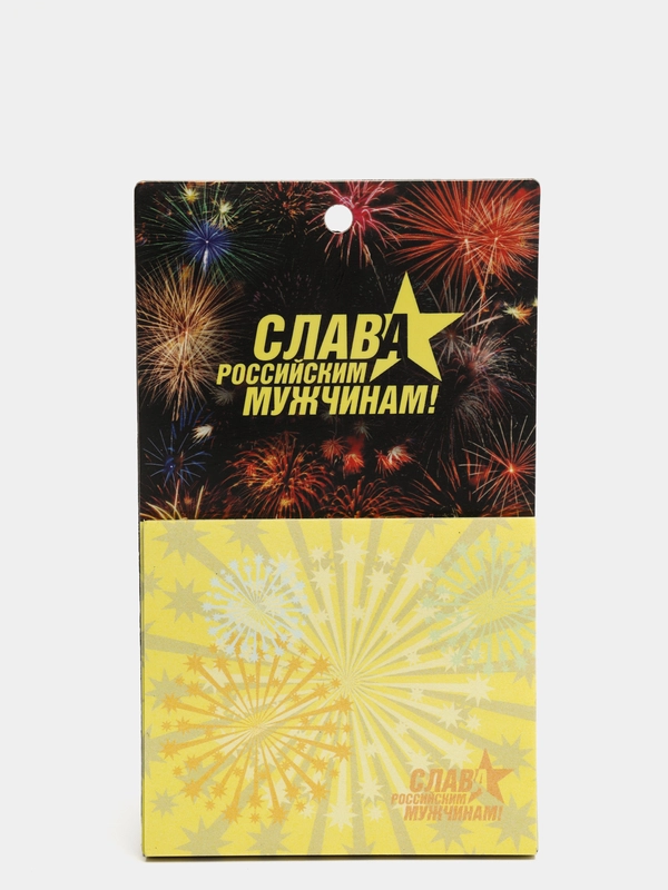 Магнитный блок для записи "Cлава российским мужчинам!" 23 февраля!