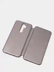 Серый чехол книжка Redmi Note 8 pro