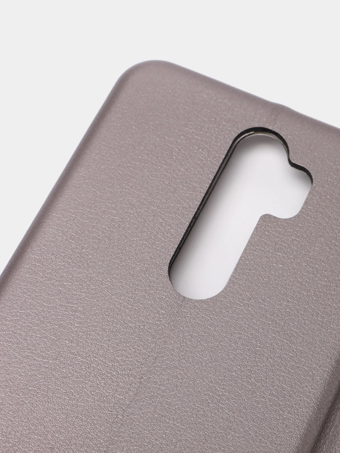 Серый чехол книжка Redmi Note 8 pro