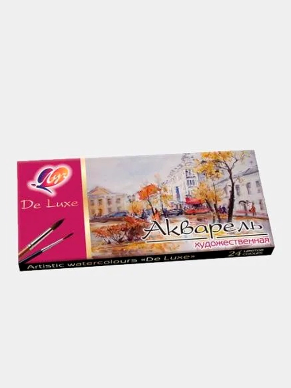 Краски акварельные художественные ЛУЧ "Люкс", 24 цвета