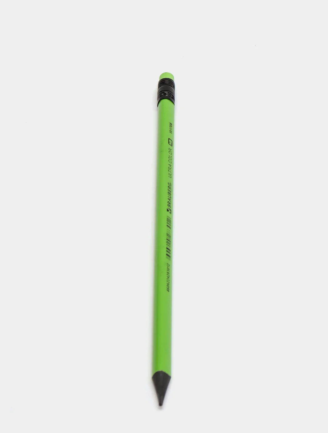 Лайм карандаш чернографитный BRAUBERG "ULTRA COLOR", HB, с ластиком, пластиковый, разные цвета