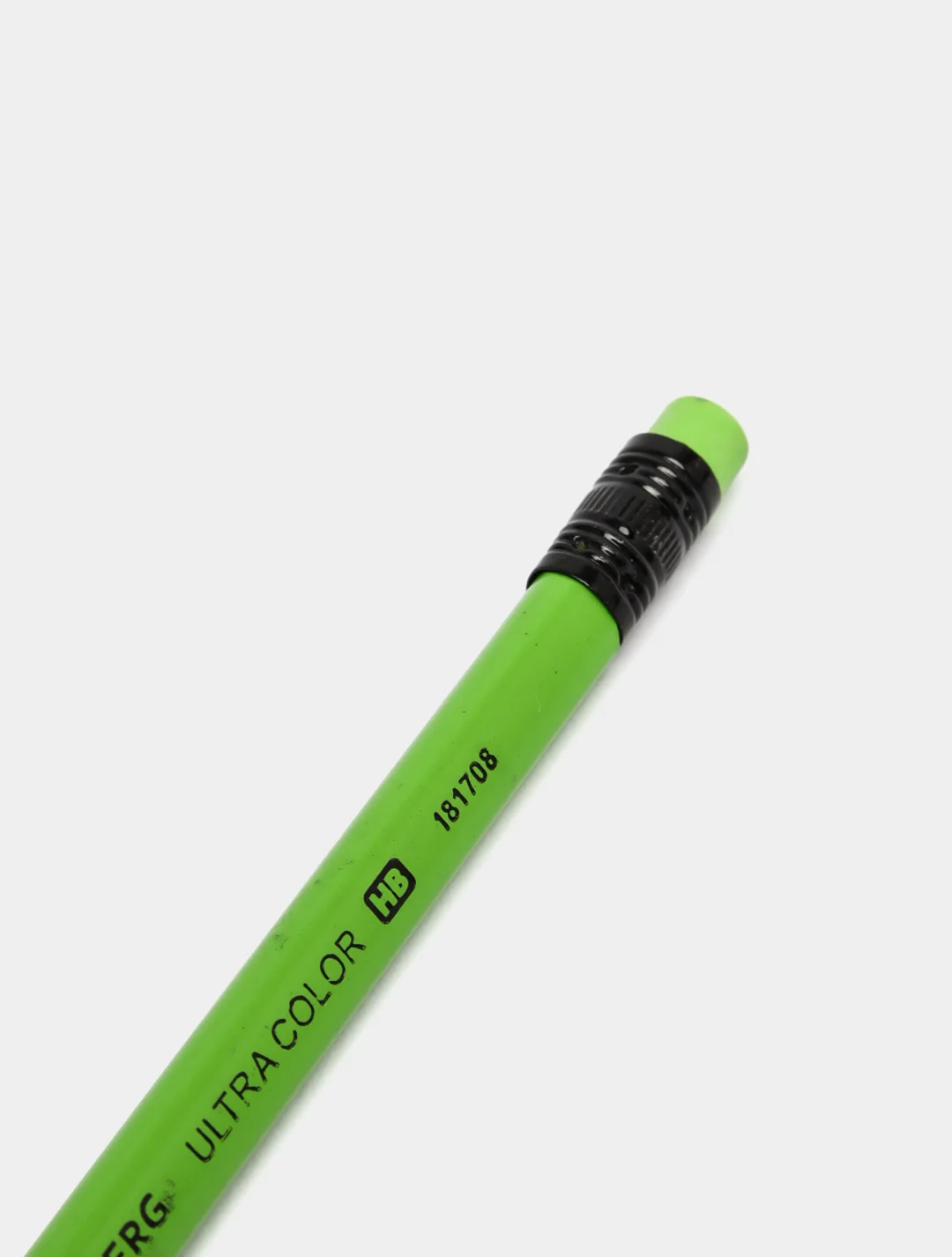 Лайм карандаш чернографитный BRAUBERG "ULTRA COLOR", HB, с ластиком, пластиковый, разные цвета
