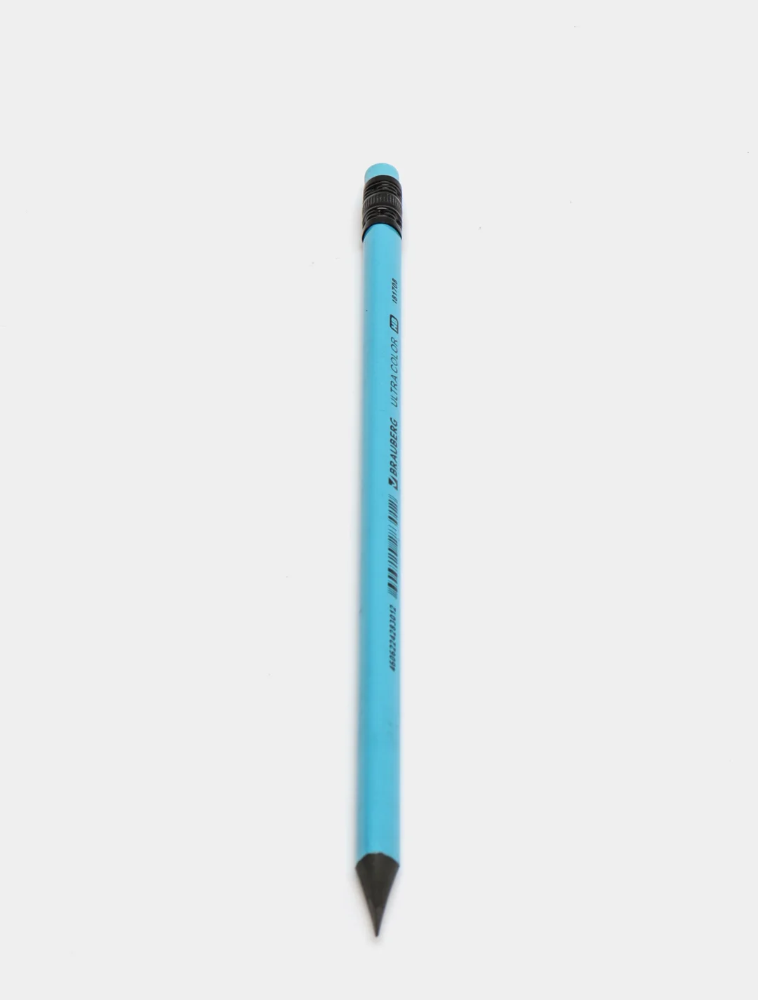 Лазурный карандаш чернографитный BRAUBERG "ULTRA COLOR", HB, с ластиком, пластиковый, разные цвета