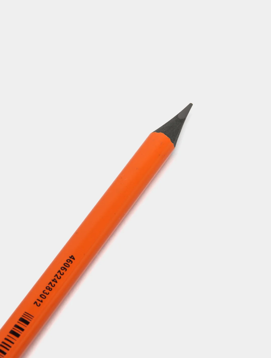 Оранжевый карандаш чернографитный BRAUBERG "ULTRA COLOR", HB, с ластиком, пластиковый, разные цвета
