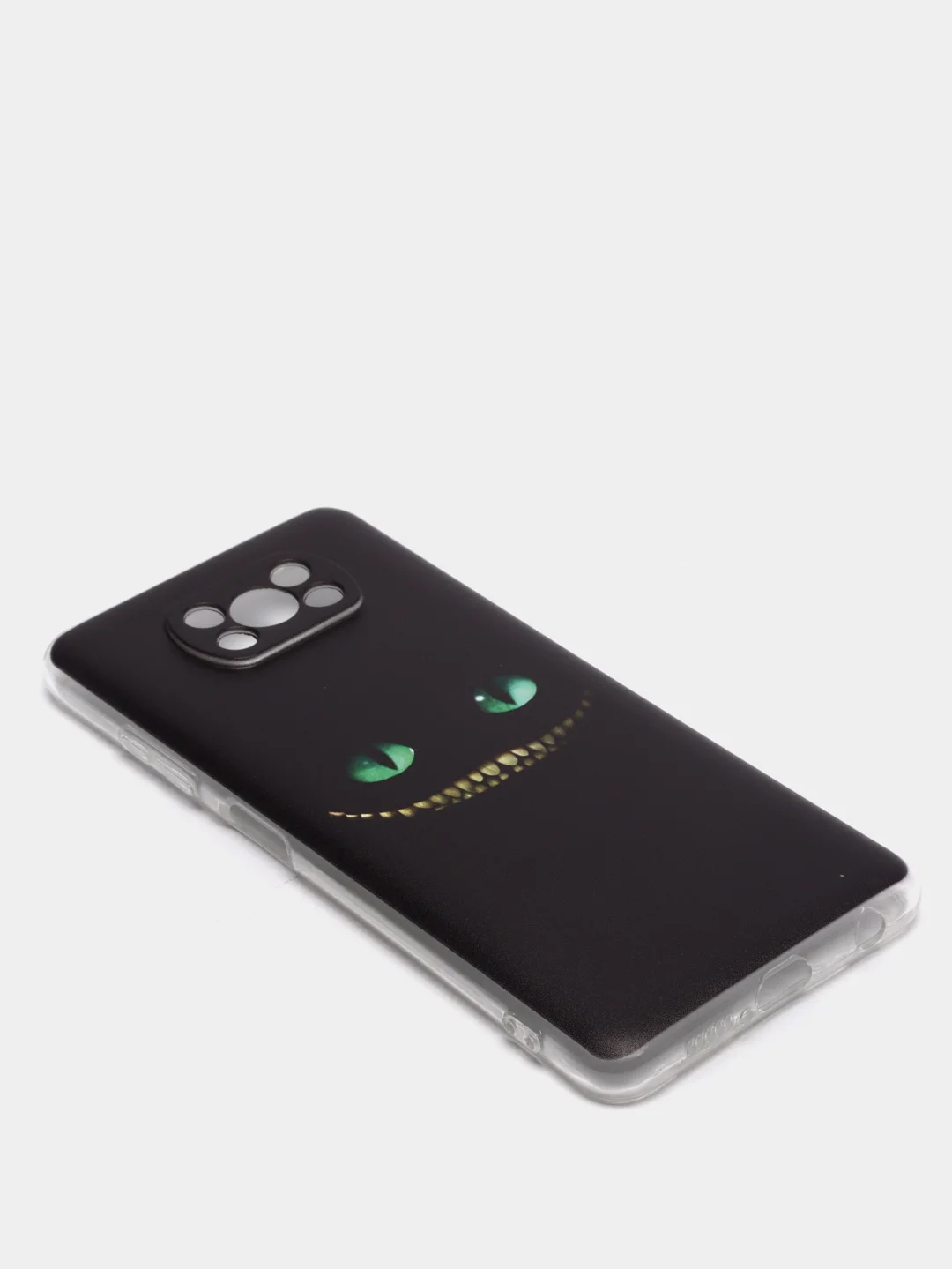 Черный силиконовый чехол на Xiaomi Poco X3/X3 Pro / Сяоми Poco X3/Х3 Про прозрачный, с рисунком