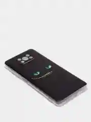 Черный силиконовый чехол на Xiaomi Poco X3/X3 Pro / Сяоми Poco X3/Х3 Про прозрачный, с рисунком