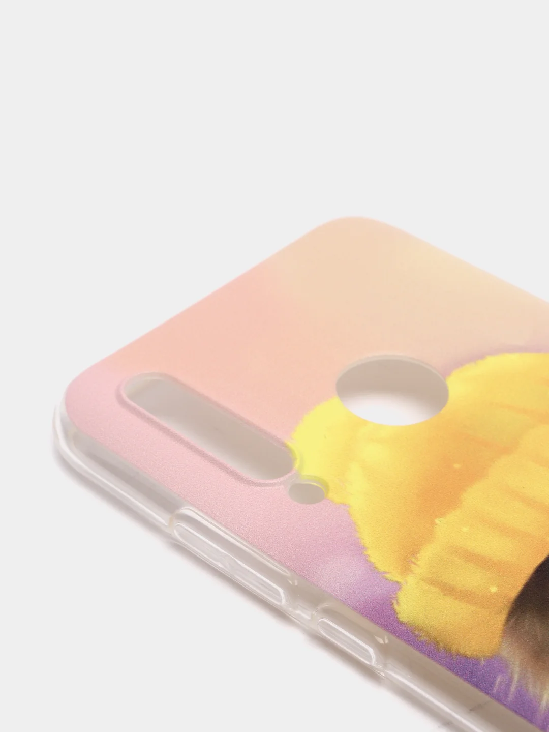 Желтый чехол на Honor 10i/20 Lite 2019/20e/Huawei P Smart Plus 2019 / Хонор 10i прозрачный