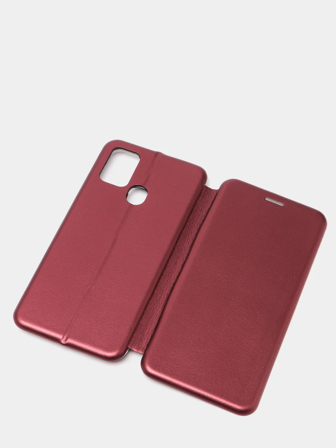 Бордовый чехол книжка Samsung M31 / Samsung M21