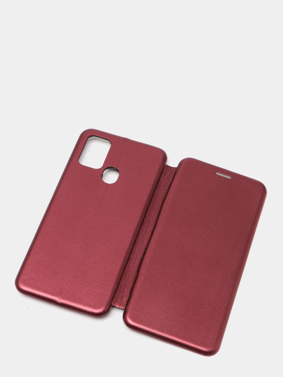 Бордовый чехол книжка Samsung M31 / Samsung M21