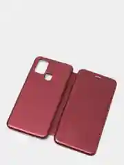 Бордовый чехол книжка Samsung M31 / Samsung M21