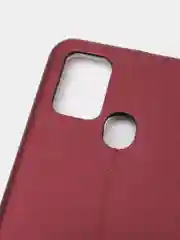 Бордовый чехол книжка Samsung M31 / Samsung M21