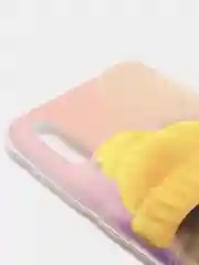 Желтый силиконовый чехол на Samsung Galaxy A50/A30s / Самсунг А50/А30s прозрачный, с рисунком