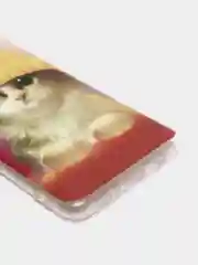 Желтый силиконовый чехол на Samsung Galaxy A51 / Самсунг А51 прозрачный с рисунком, защита камеры