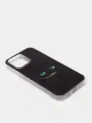 Черный силиконовый чехол на iPhone 13 Pro/Айфон 13 Pro прозрачный, с рисунком, защита камеры