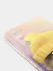 Желтый силиконовый чехол на Samsung Galaxy S20 FE / Самсунг S20 FE прозрачный, с рисунком