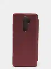Бордовый чехол книжка Redmi Note 8 pro