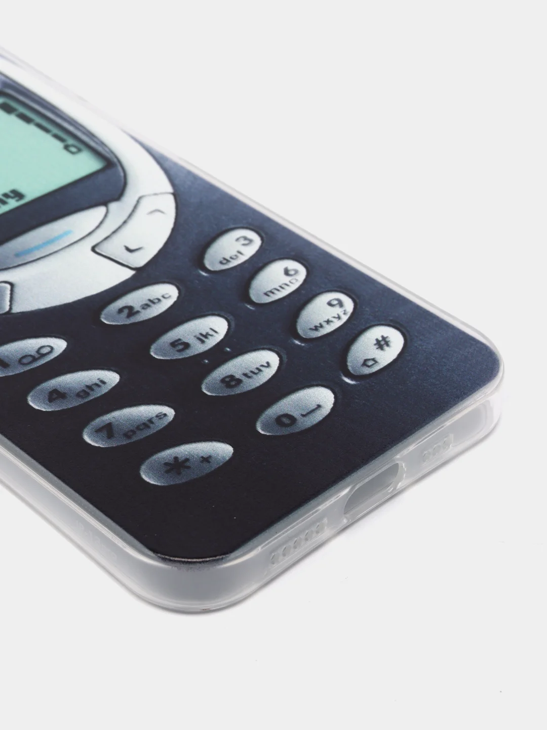 Угольный силиконовый чехол на iPhone 13 / Айфон 13 прозрачный, с рисунком, защита камеры