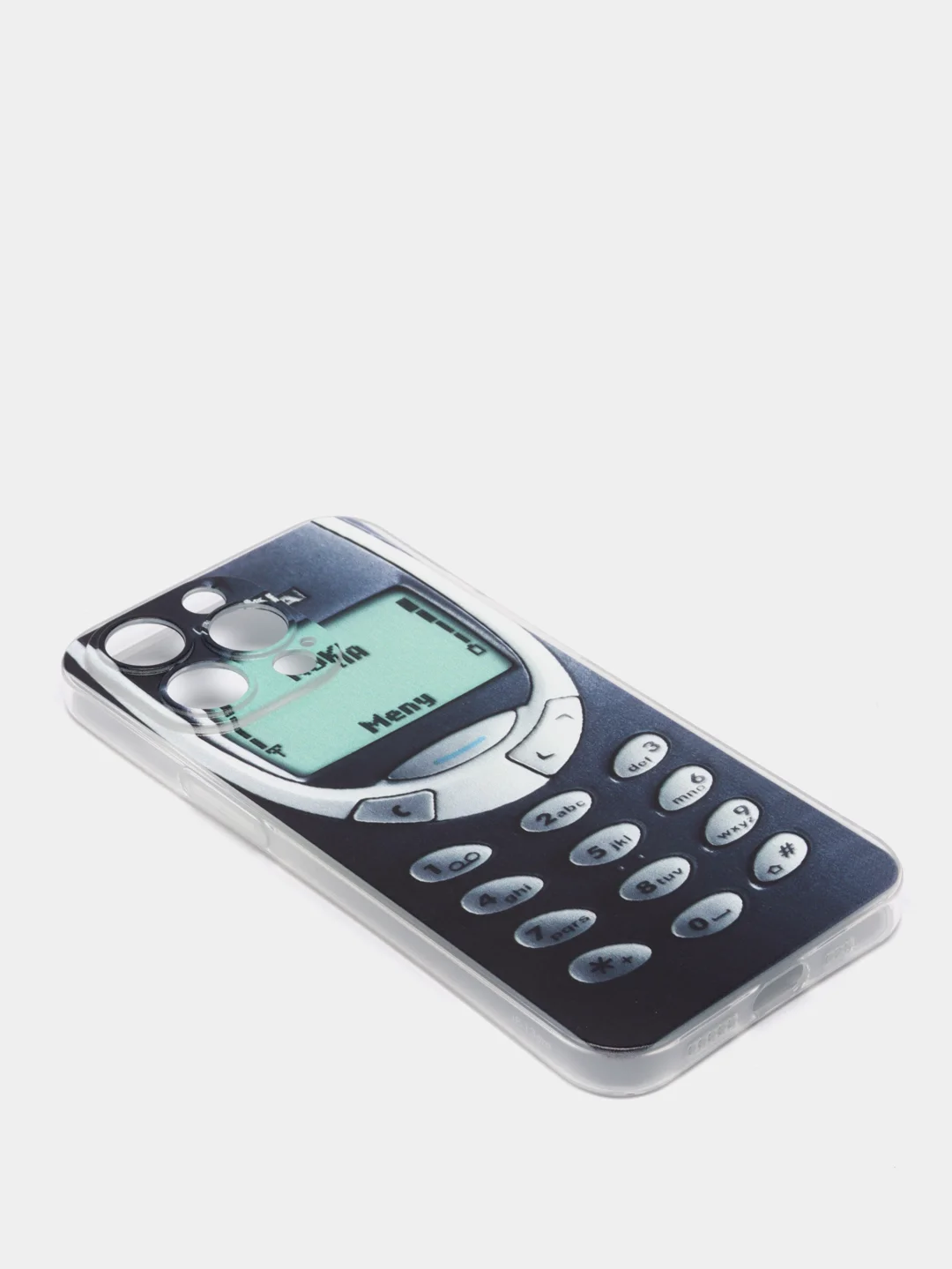 Угольный силиконовый чехол на iPhone 13 / Айфон 13 прозрачный, с рисунком, защита камеры