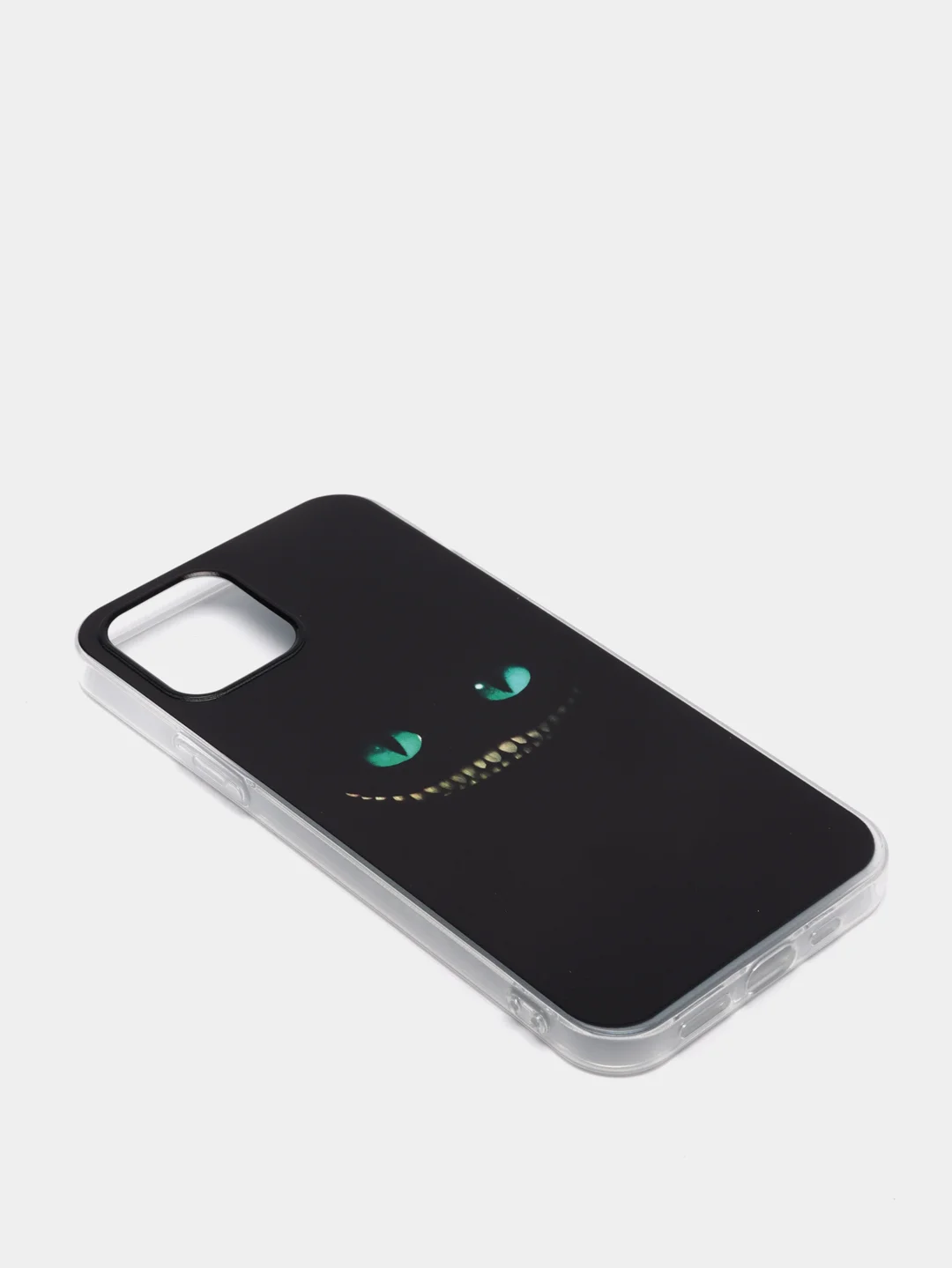 Черный силиконовый чехол на Apple iPhone 12/12 Pro / Айфон 12/12 Pro прозрачный, с рисунком