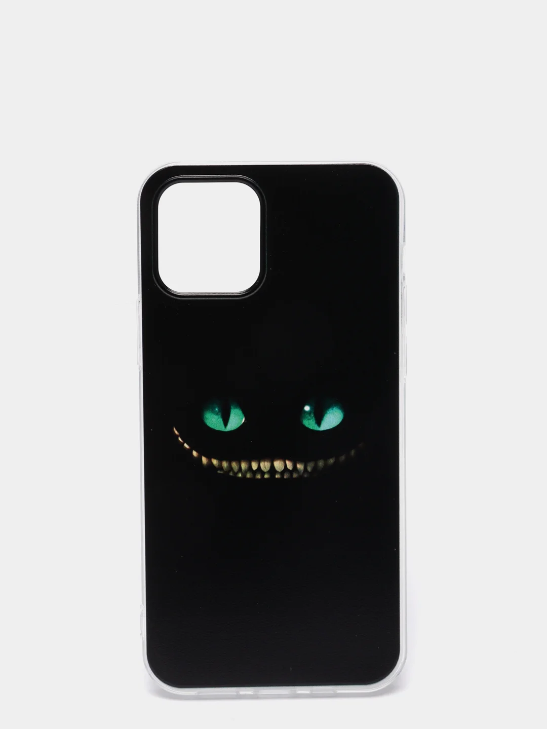 Черный силиконовый чехол на Apple iPhone 12/12 Pro / Айфон 12/12 Pro прозрачный, с рисунком