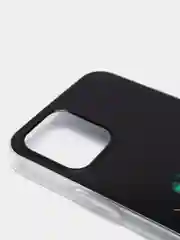 Черный силиконовый чехол на Apple iPhone 12/12 Pro / Айфон 12/12 Pro прозрачный, с рисунком