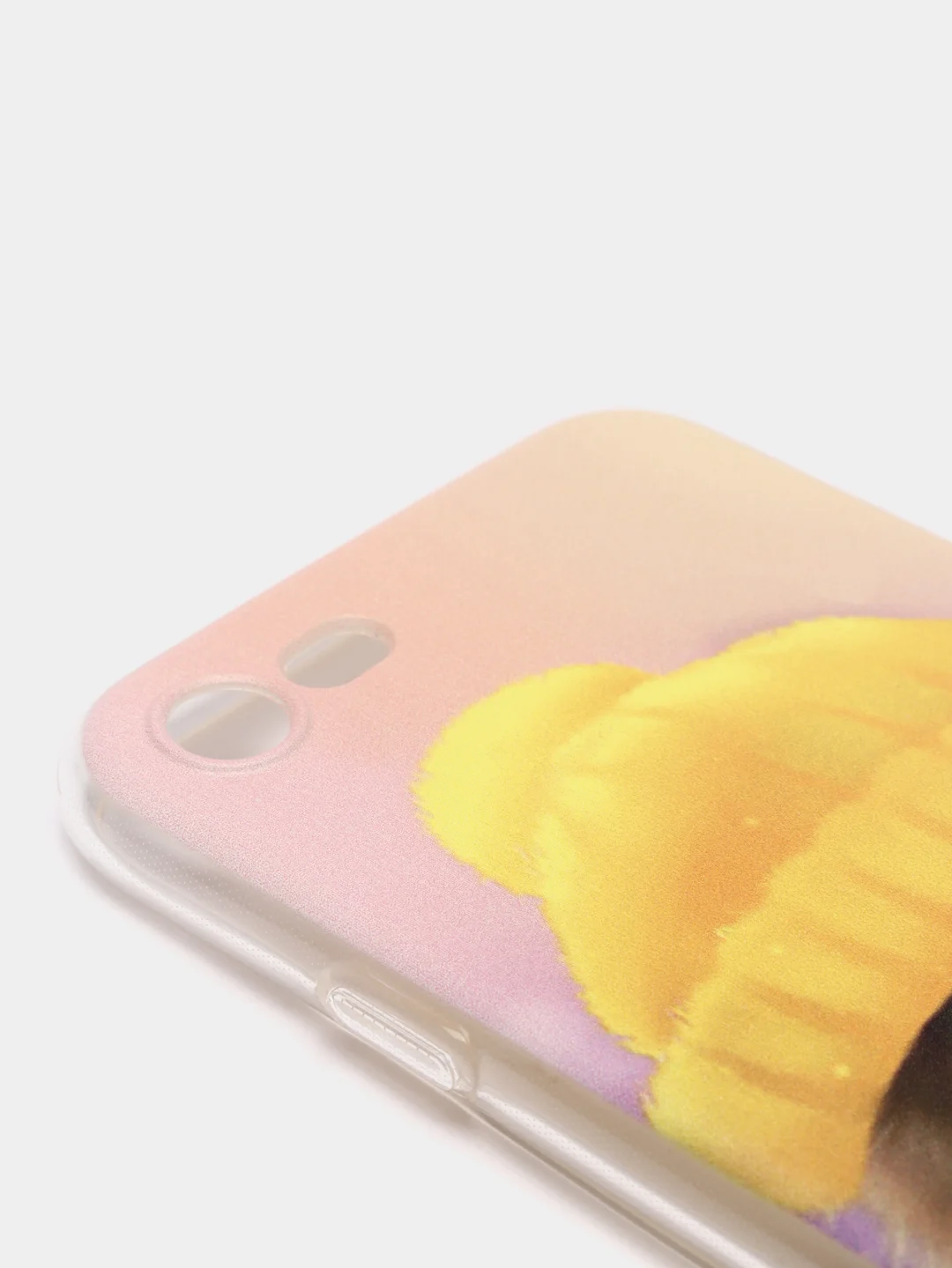 Желтый силиконовый чехол на Apple iPhone 7/8/SE 2020/SE 2022 / Айфон 7/8 прозрачный, с рисунком