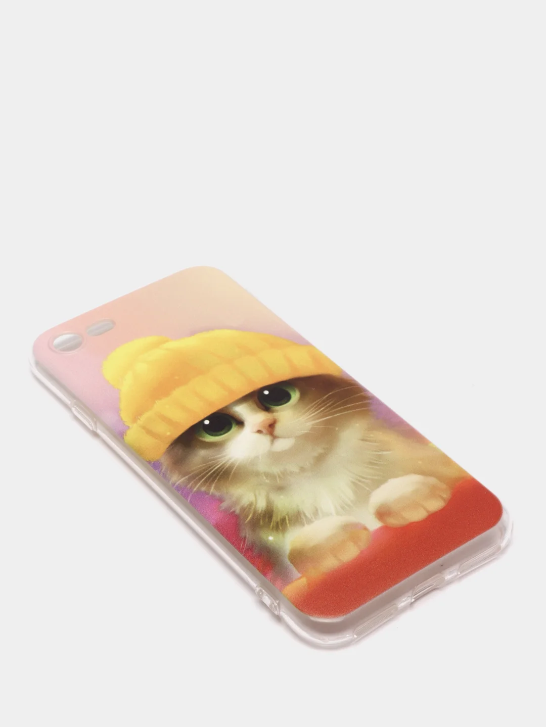 Желтый силиконовый чехол на Apple iPhone 7/8/SE 2020/SE 2022 / Айфон 7/8 прозрачный, с рисунком