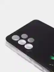 Черный силиконовый чехол на Samsung Galaxy A32 / Самсунг А32 прозрачный с рисунком, защита камеры