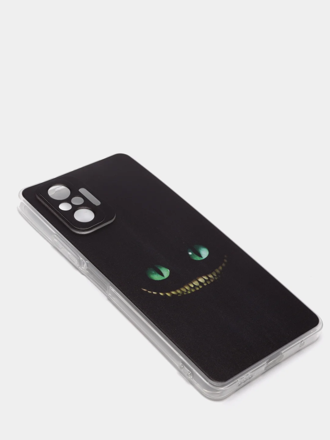 Черный чехол на Xiaomi Redmi Note 10 Pro / Сяоми Редми Нот 10 Про прозрачный, с рисунком