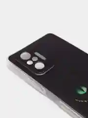Черный чехол на Xiaomi Redmi Note 10 Pro / Сяоми Редми Нот 10 Про прозрачный, с рисунком