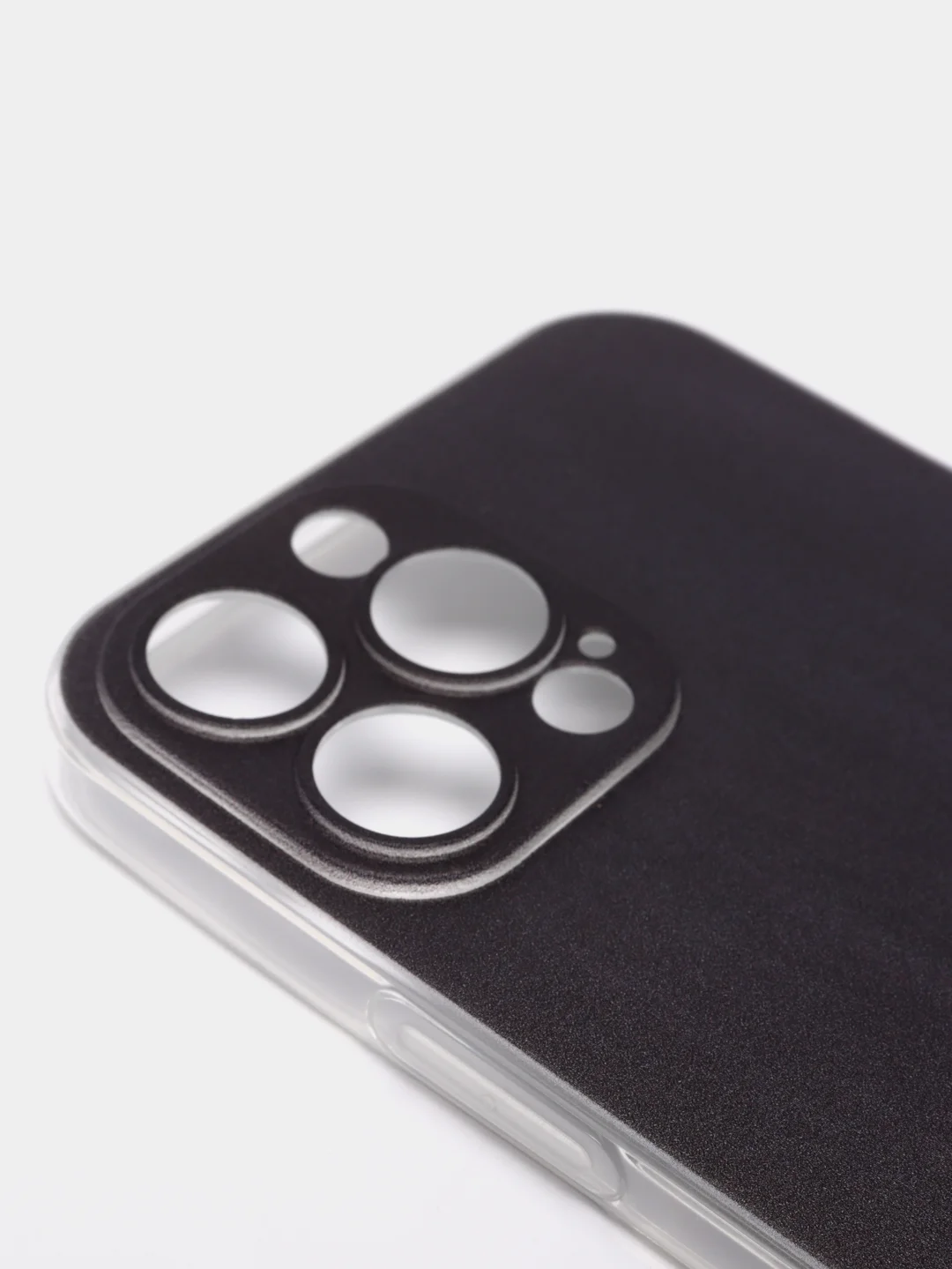 Черный силиконовый чехол на Apple iPhone 13 Pro Max / Айфон 13 Pro Max прозрачный, с рисунком