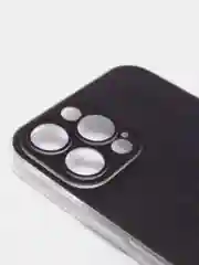 Черный силиконовый чехол на Apple iPhone 13 Pro Max / Айфон 13 Pro Max прозрачный, с рисунком