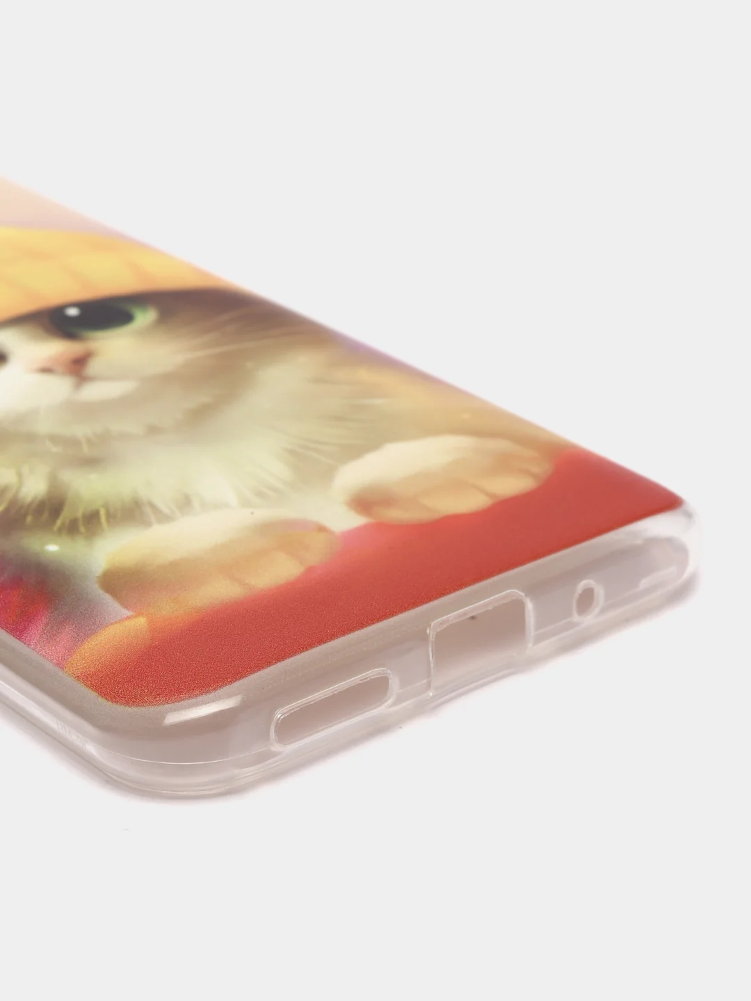 Желтый силиконовый чехол на Xiaomi Redmi 9C / Сяоми Редми 9С прозрачный с рисунком, защита камеры