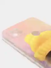 Желтый силиконовый чехол на Xiaomi Redmi 9C / Сяоми Редми 9С прозрачный с рисунком, защита камеры