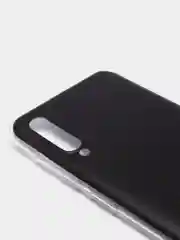 Черный силиконовый чехол на Samsung Galaxy A50/A30s / Самсунг А50/А30s прозрачный, с рисунком