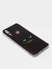 Черный чехол на Huawei Honor 9X Premium/Y9 Prime 2019 / Хонор 9X Премиум прозрачный, с рисунком